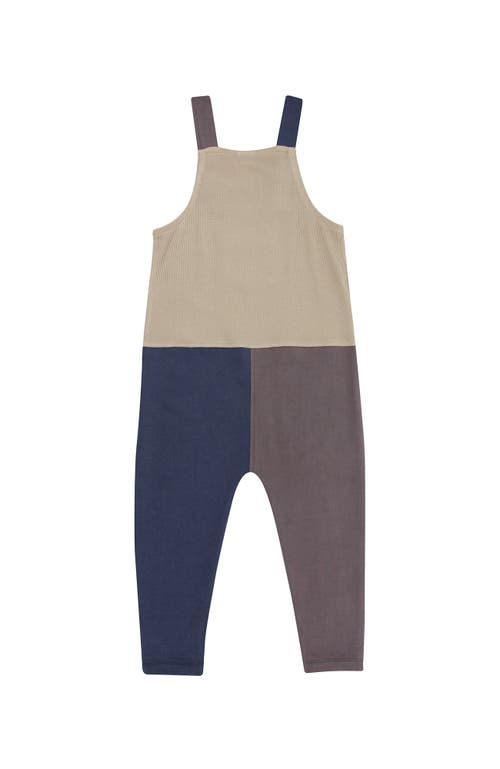 Turtledove London Kids Organic Cotton Colorblock Jumpsuit In Multi