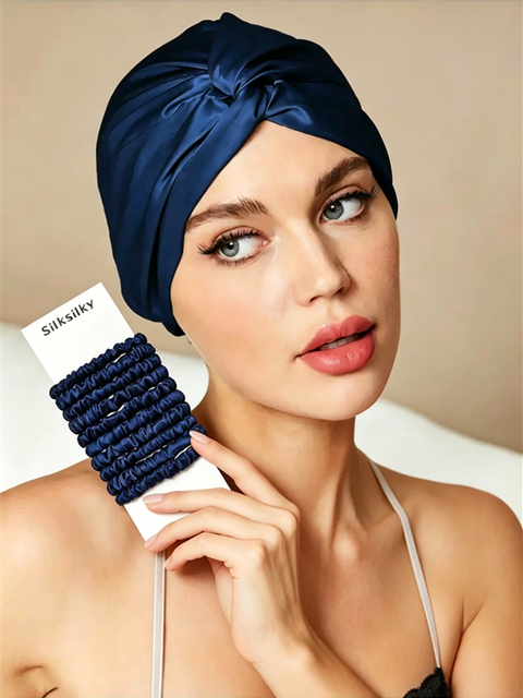 Silk Bonnet & Scrunchie Set for Sleep & Styling