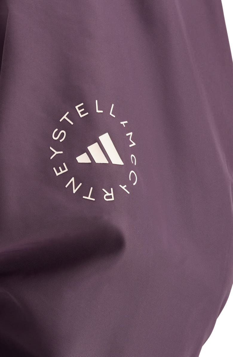 adidas by Stella McCartney Ruched Bomber Jacket, Alternate, color, Purple