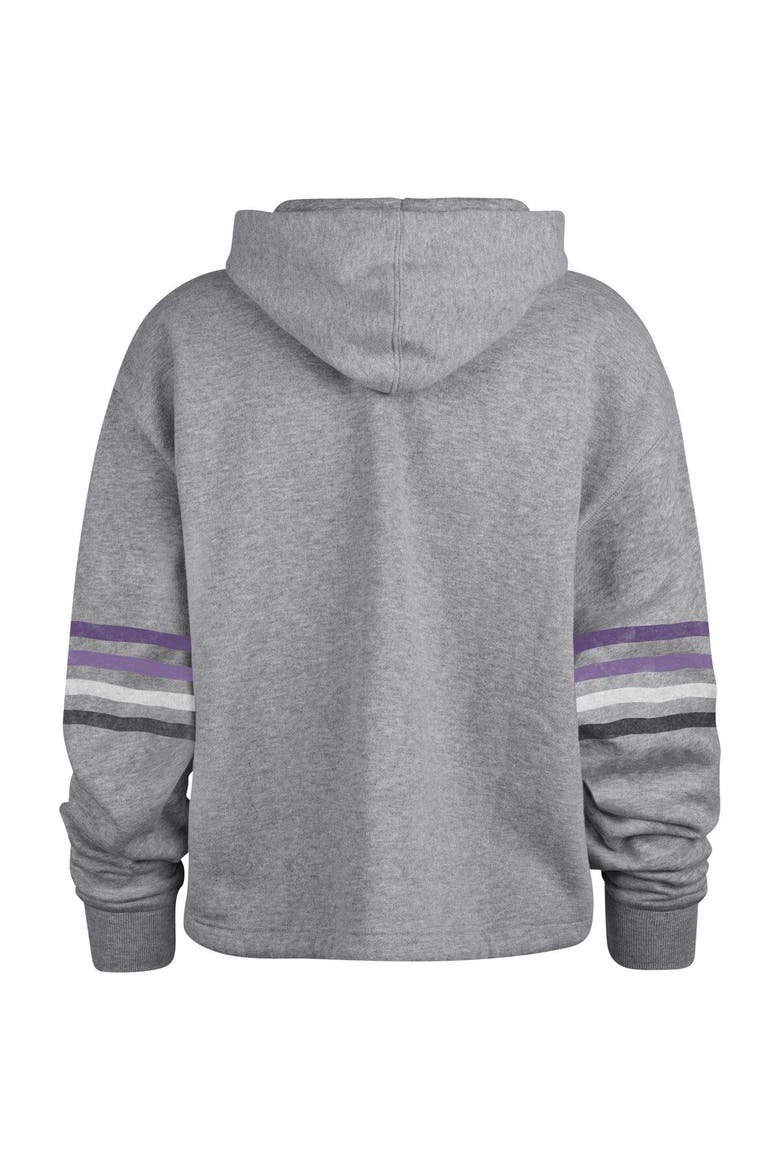 Women's '47 Heather Gray Baltimore Ravens Upland Bennett Pullover Hoodie, Alternate, color, Heather Gray