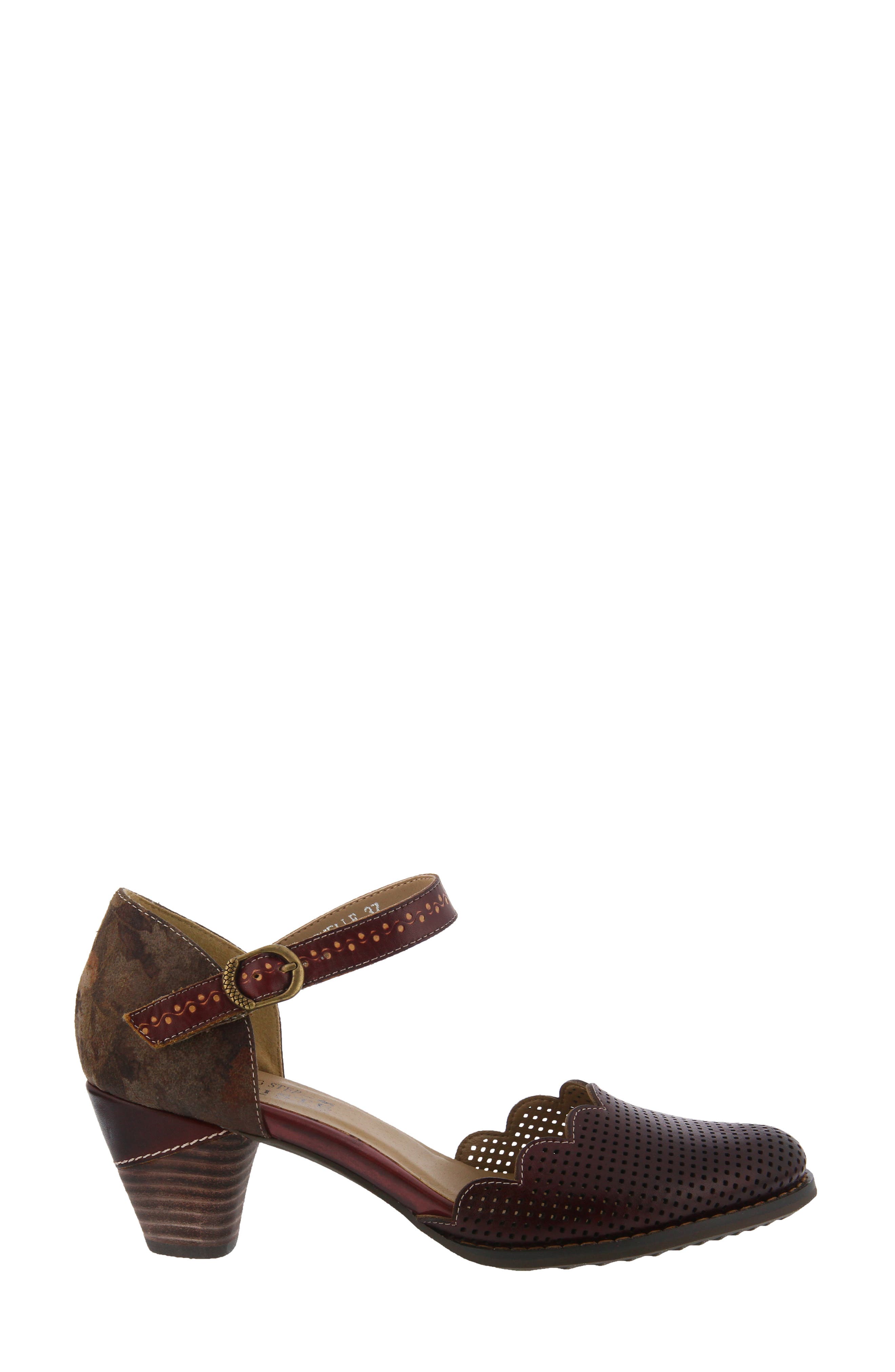 L'Artiste Parchelle Pump, Alternate, color, BORDEAUX