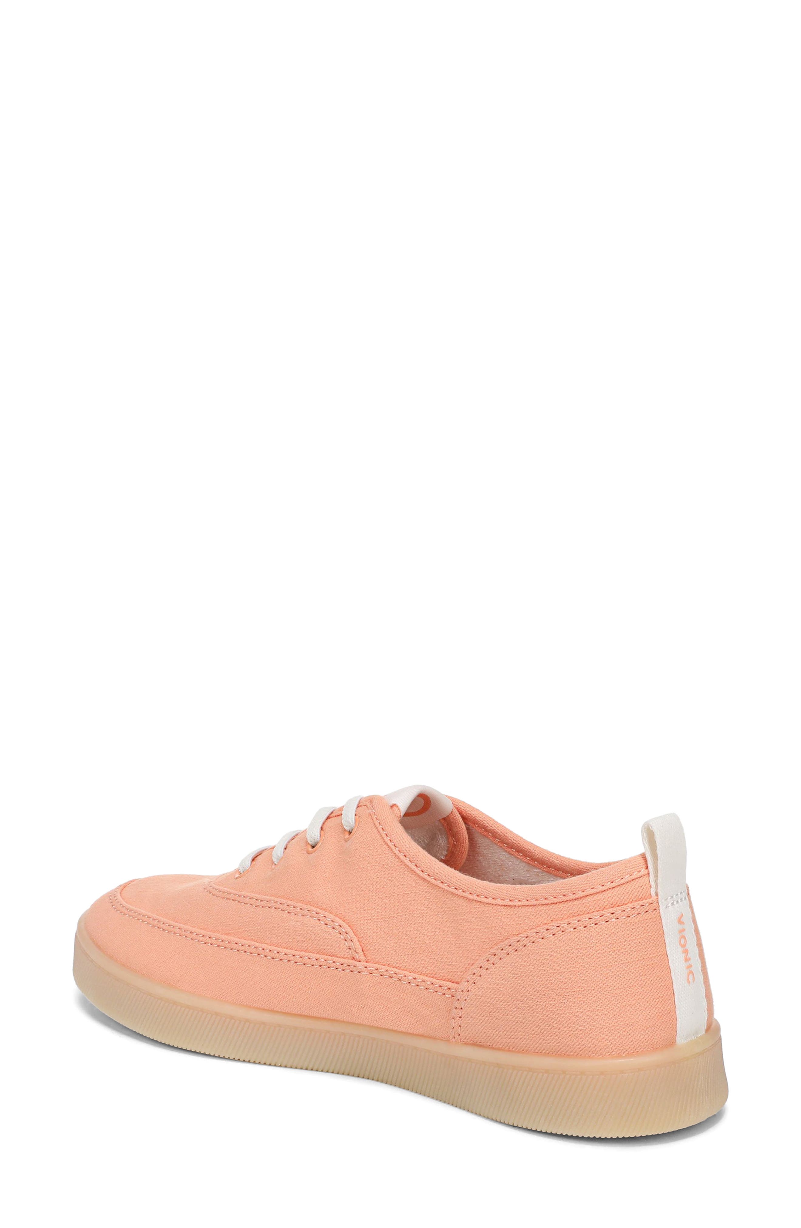 Cyan Sneaker, Alternate, color, SHELL CORAL