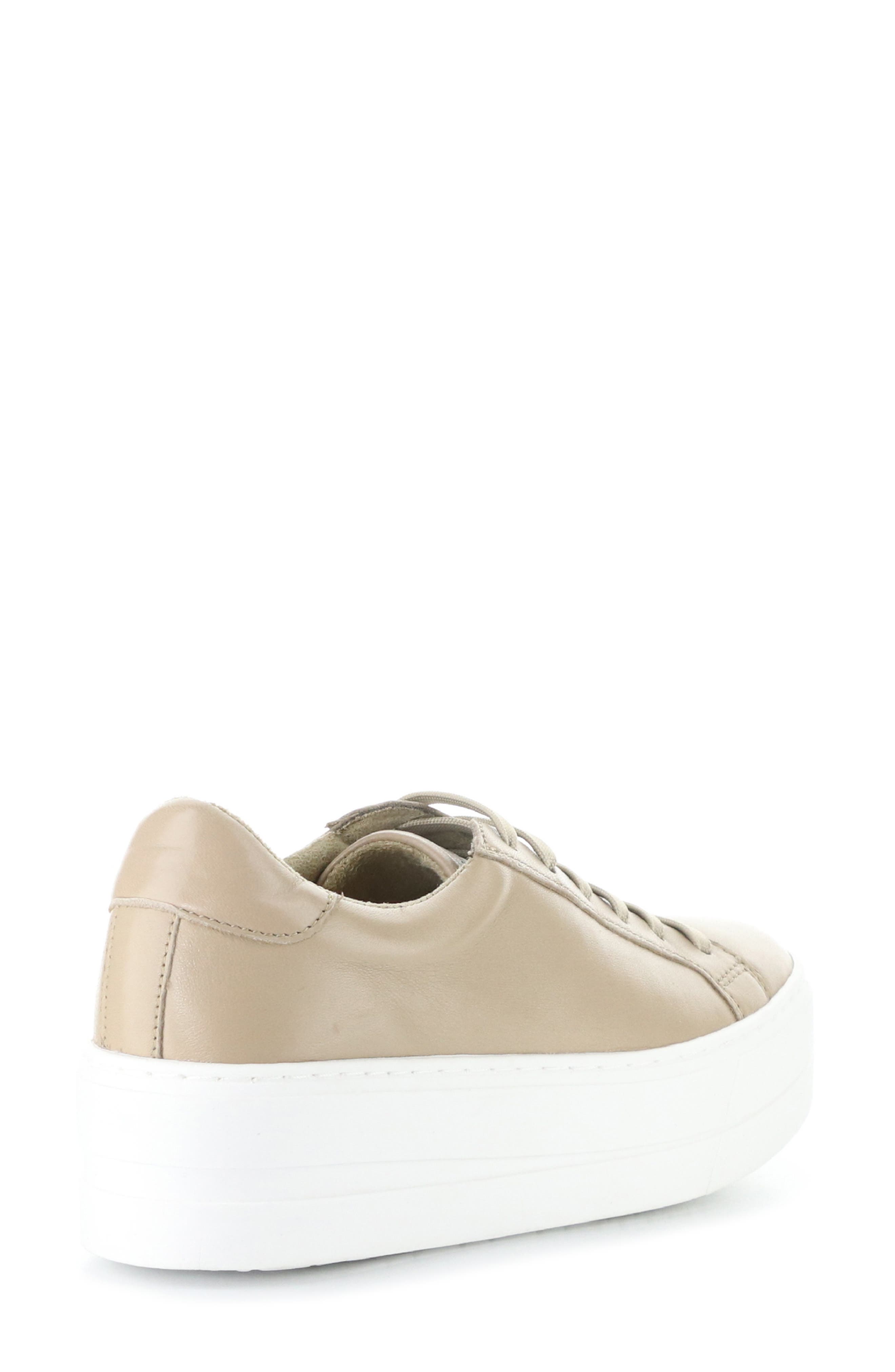 Bos. & Co. Maya Lace-Up Platform Sneaker, Alternate, color, Almondine