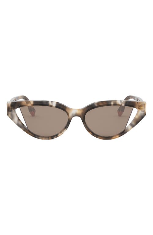 Fendi Eyewear Cat-eye Frame Sunglasses In Brown