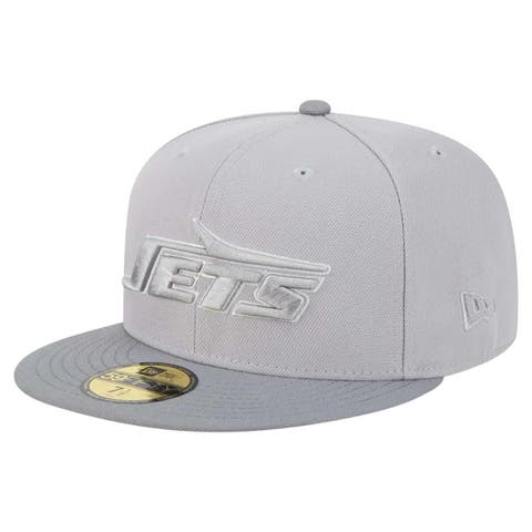 Men's New Era Gray/Graphite New York Jets Iron Cloud 59FIFTY Fitted Hat