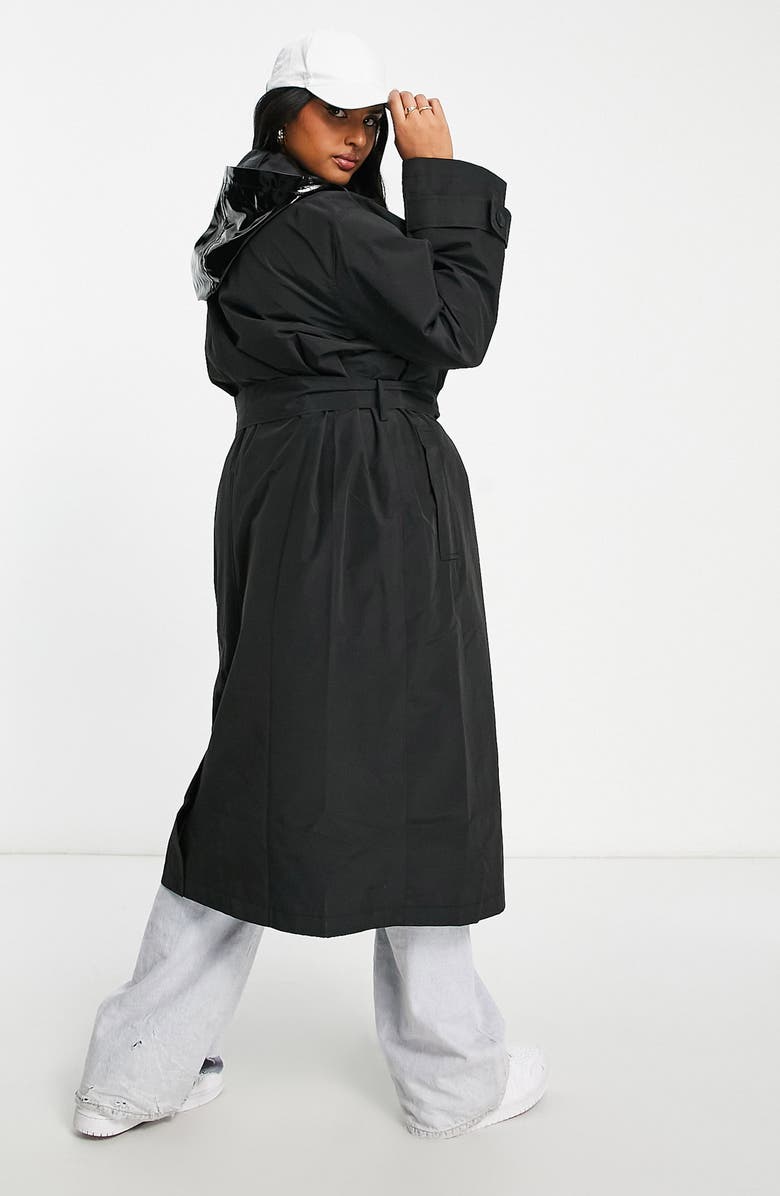ASOS DESIGN Cotton & Nylon Trench Coat, Alternate, color, 