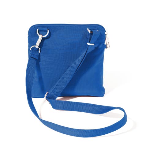 Baggallini Securtex Anti-theft Crossbody Bag In Blue