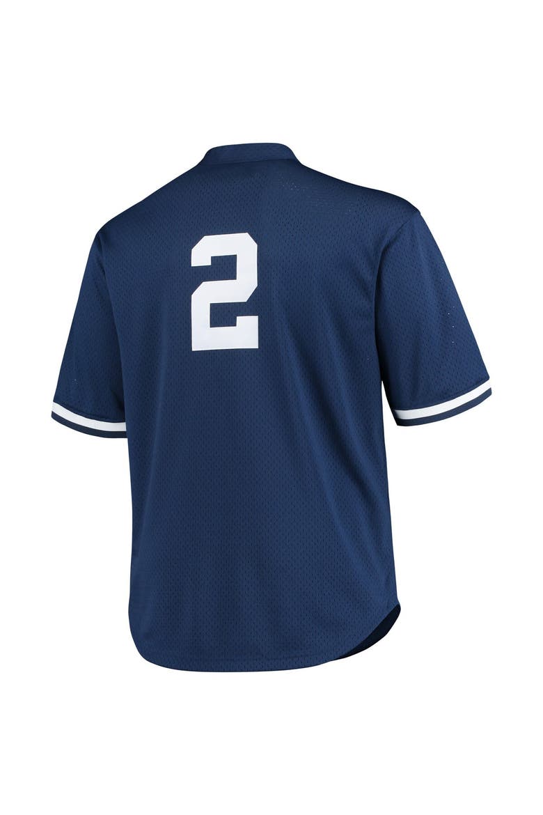 Men's Mitchell & Ness Derek Jeter Navy New York Yankees Big & Tall Batting Practice Replica Player Jersey, Alternate, color, Navy