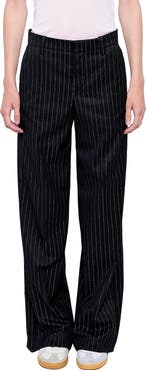 Zadig & Voltaire Panol Tailleur Pinstriped Pants