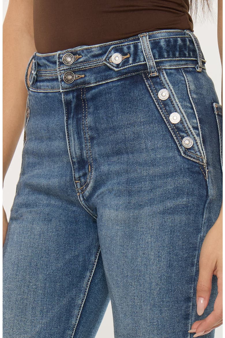 Kiery High Rise Flare Jeans, Alternate, color, Dark Wash