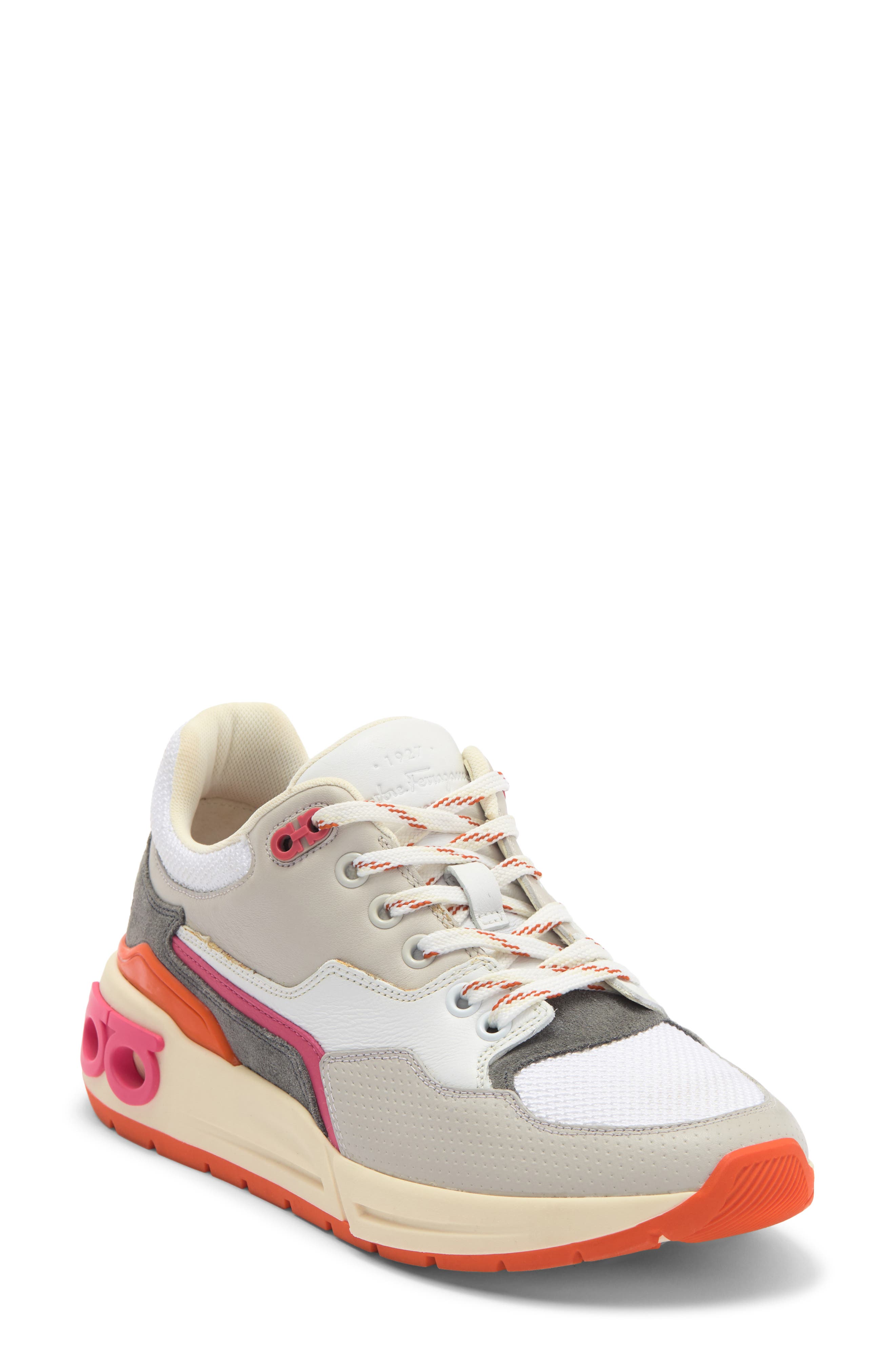 FERRAGAMO Gancini Sneaker, Main, color, 