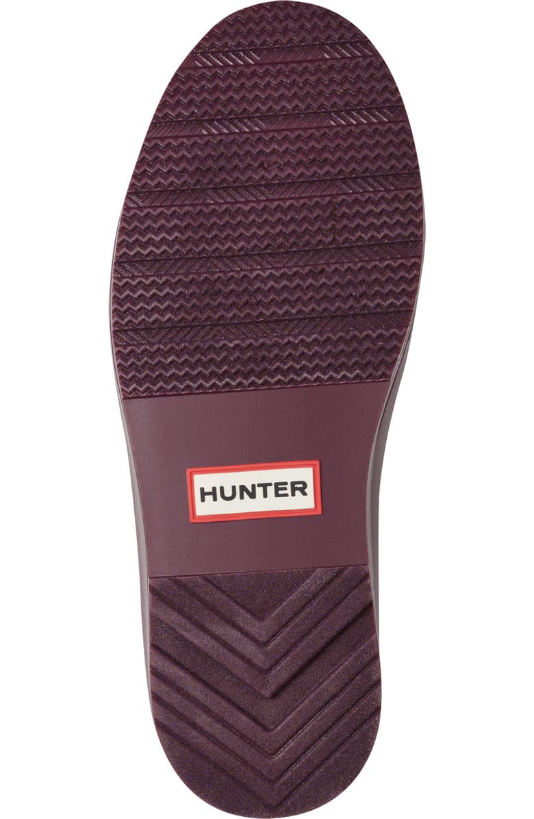 Hunter Tabitha Chelsea Waterproof Rain Boot, Alternate, color, Dark Red