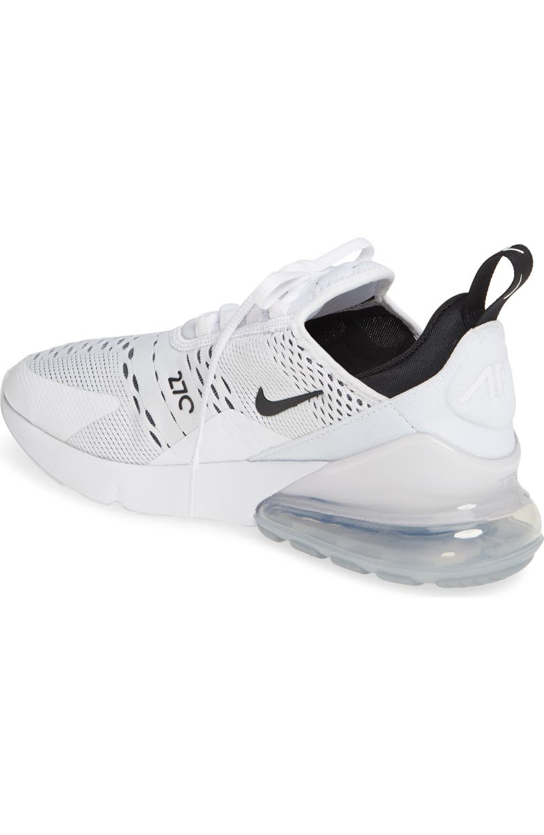 Nike Air Max 270 Sneaker, Alternate, color, White/ Black/ White