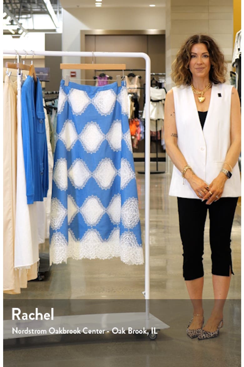Lace Inset Maxi Skirt video