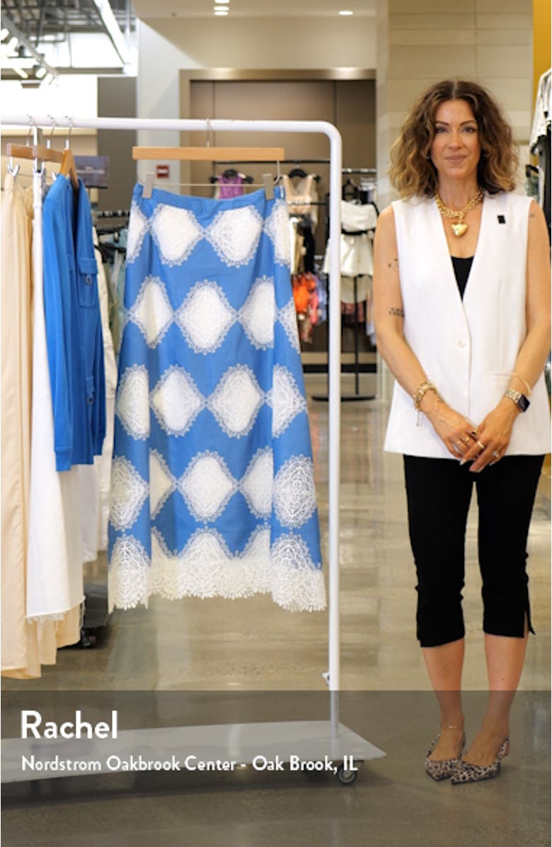 Lace Inset Maxi Skirt, sales video thumbnail