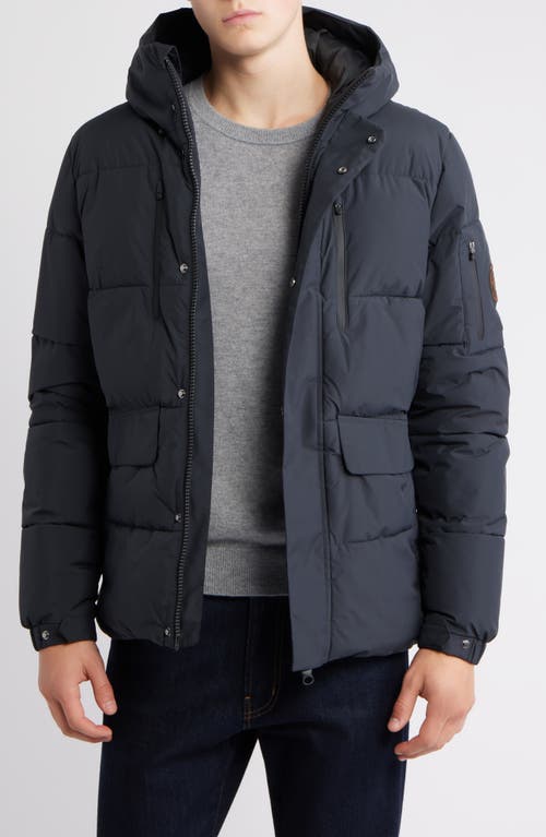 Save The Duck Alter Waterproof Hooded Puffer Jacket In Black