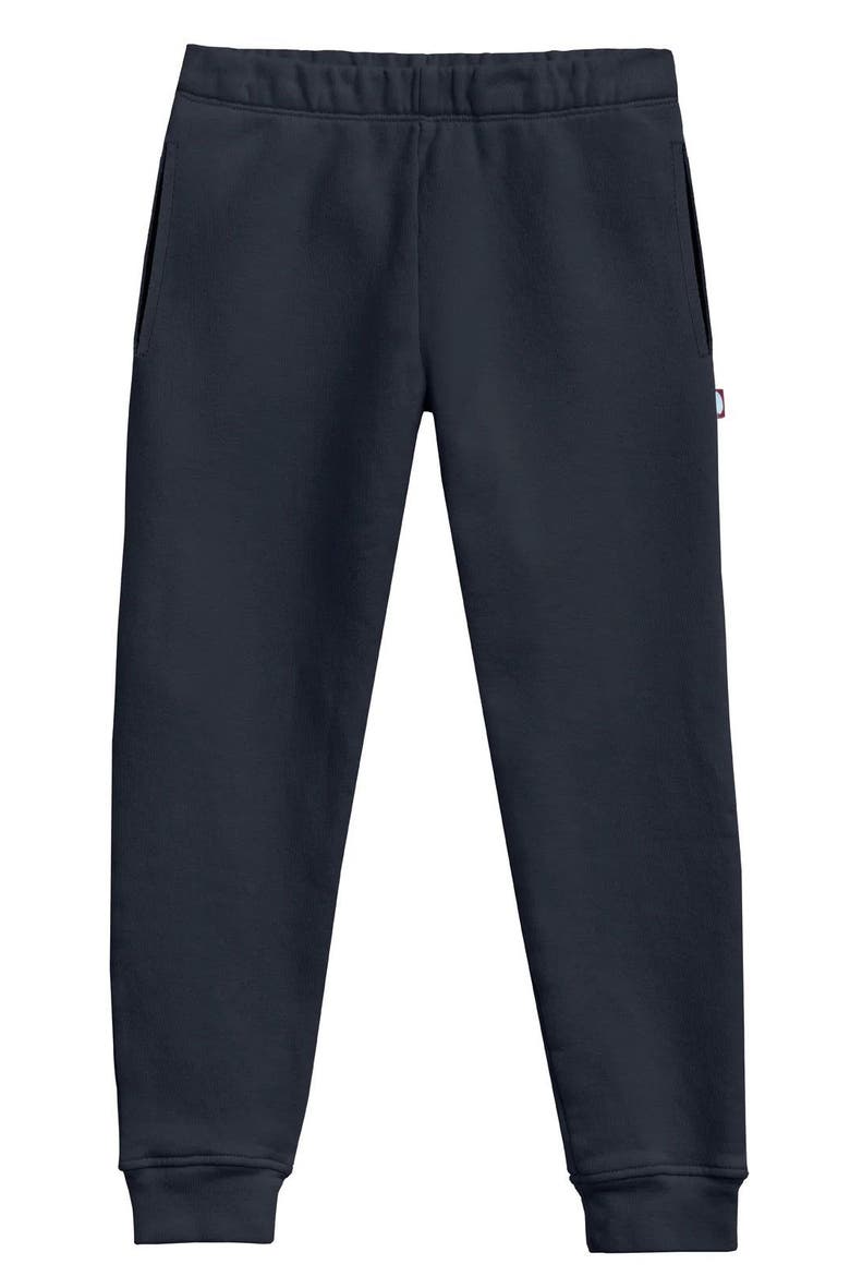 Unisex Soft 100% Cotton Warm and Cozy Fleece Pocket Jogger, Alternate, color, Black