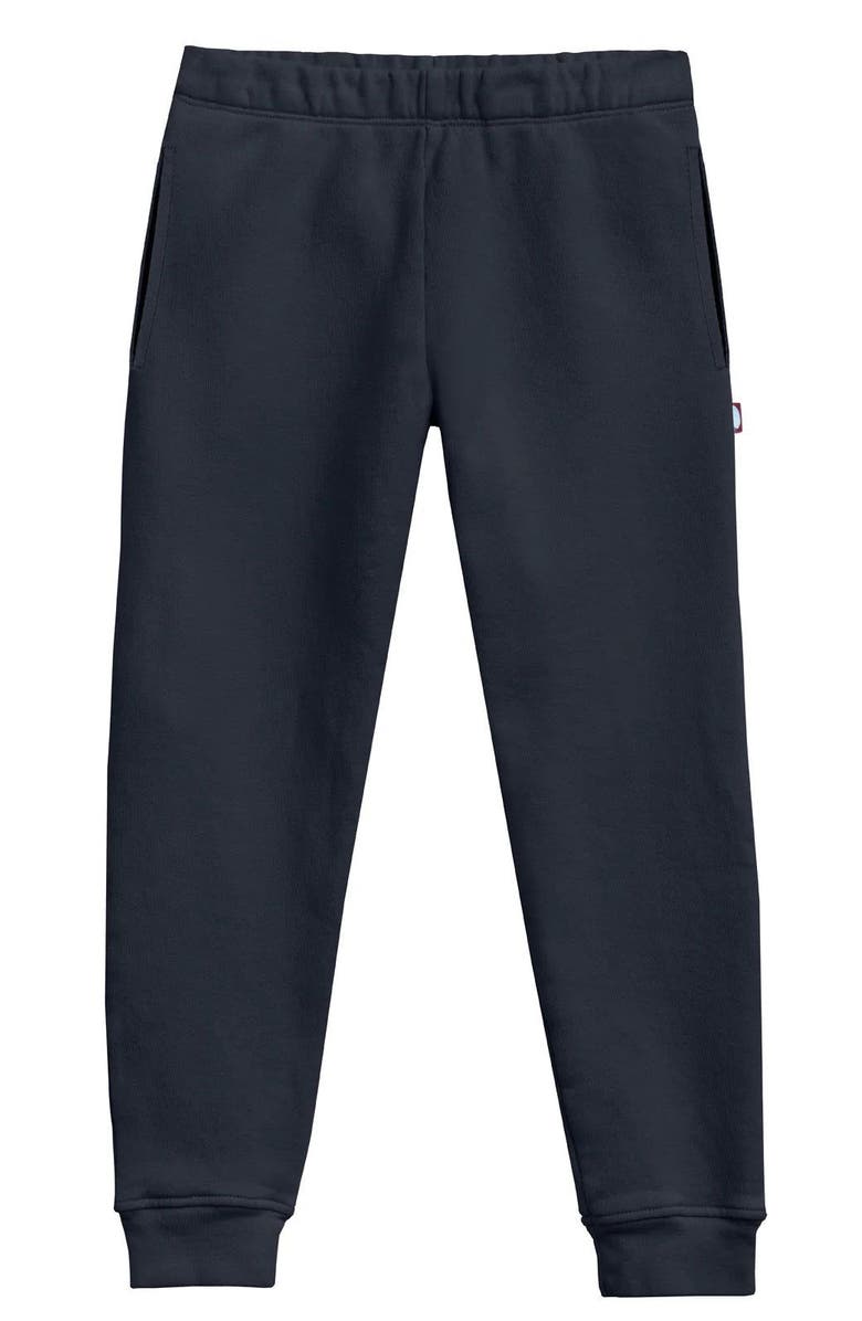 City Threads USA-Made Unisex Soft 100% Cotton Warm and Cozy Fleece Pocket Jogger, Alternate, color, Black