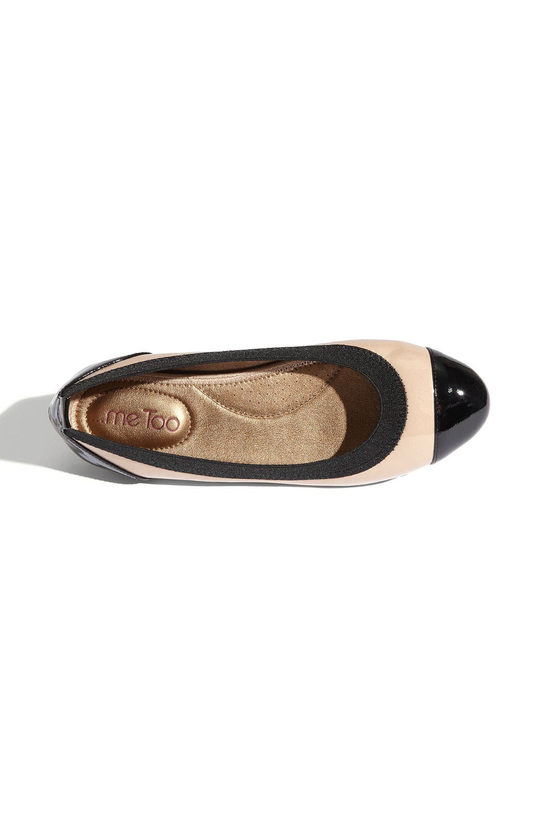'Kaden' Flat, Alternate, color, DRIFTWOOD/ BLACK PATENT