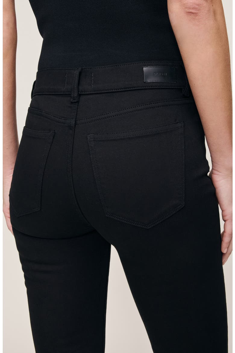Mara Instasculpt™ Straight Mid Rise Jeans, Alternate, color, BLACK