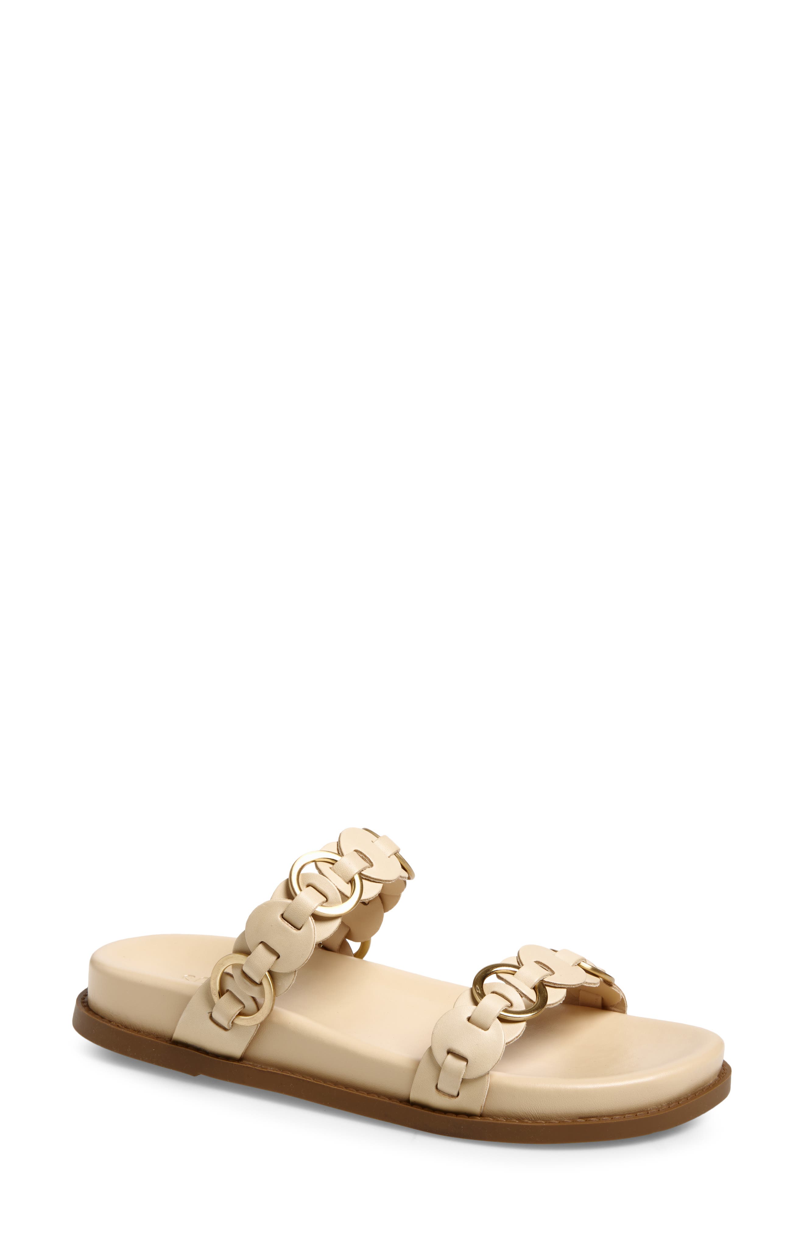 Schutz Selina Sporty Sandal, Main, color, Natural Nibs