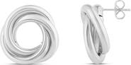 SHYMI Triple Twist Round Stud Earrings