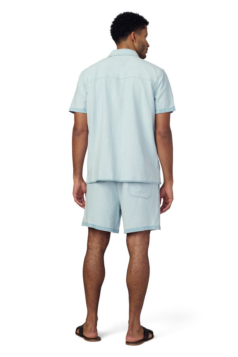 Reverse Chambray Camp Shirt, Alternate, color, SUMMER FADE