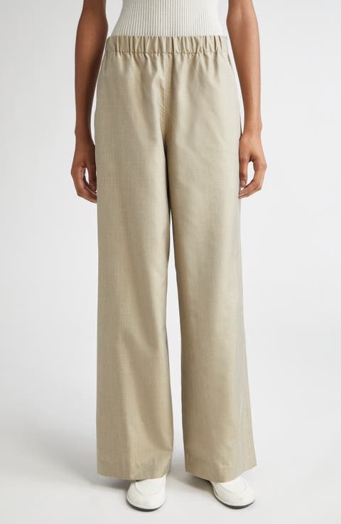 Riverside Silk Poplin Pants