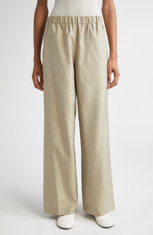 Lafayette 148 New York Riverside Silk Poplin Pants In Green