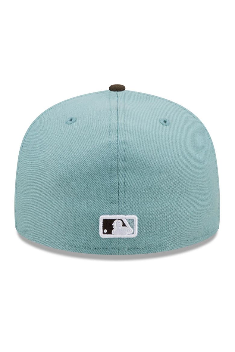 Men's New Era Light Blue/Brown San Francisco Giants  2002 World Series Beach Kiss 59FIFTY Fitted Hat, Alternate, color, Light Blue