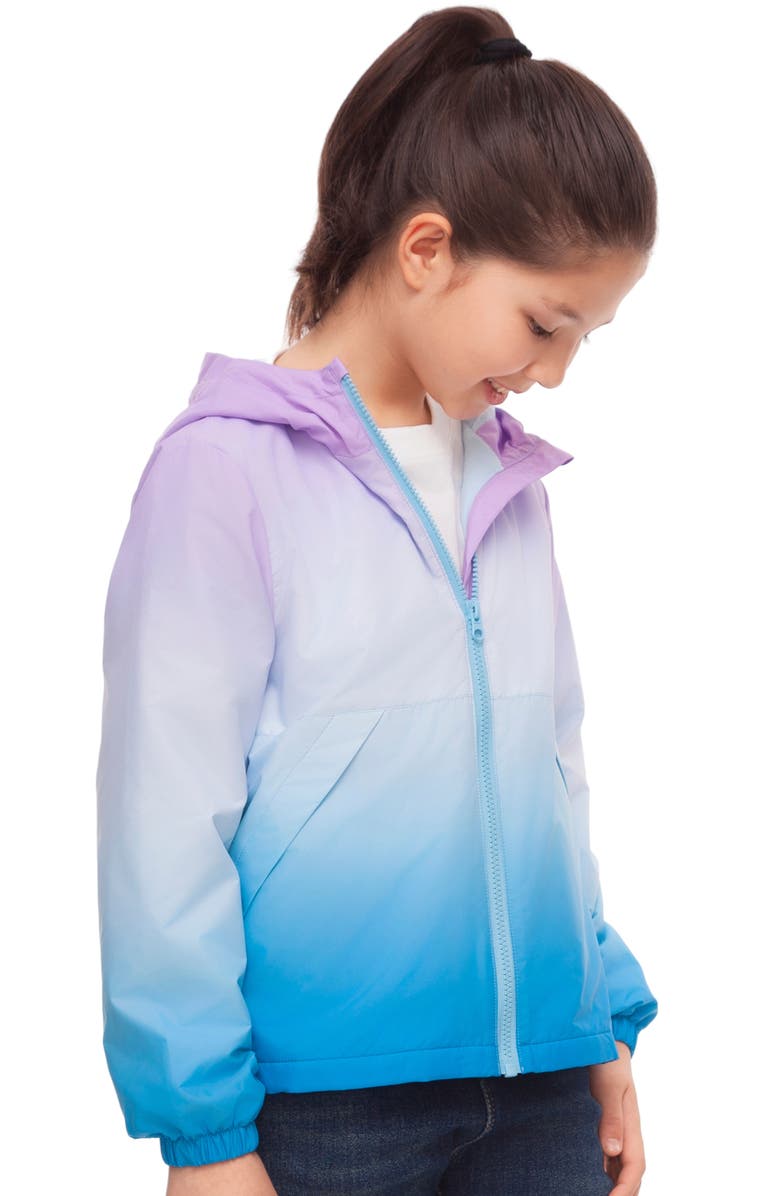 Rokka&Rolla Kids' Lightweight Fleece-Lined Windbreaker, Alternate, color, Blue
