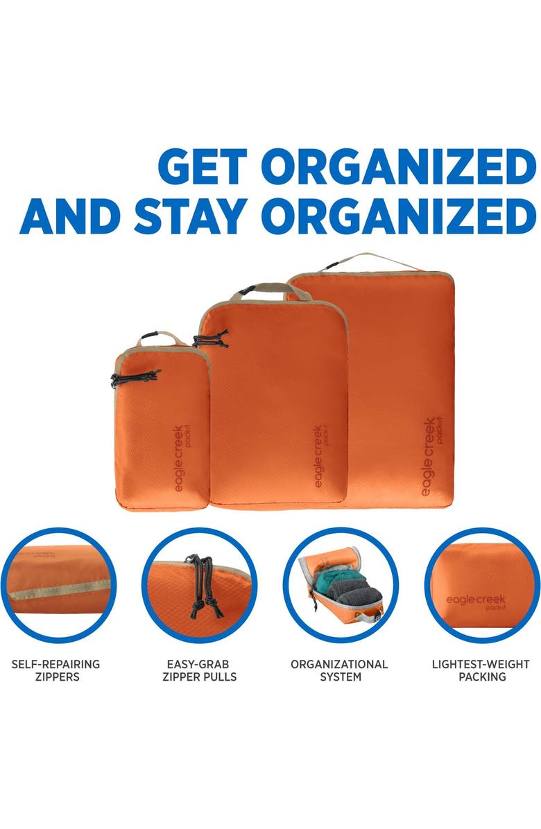 EAGLE CREEK Pack-It Isolate Cube Set XS/S/M, Alternate, color, Mandarin