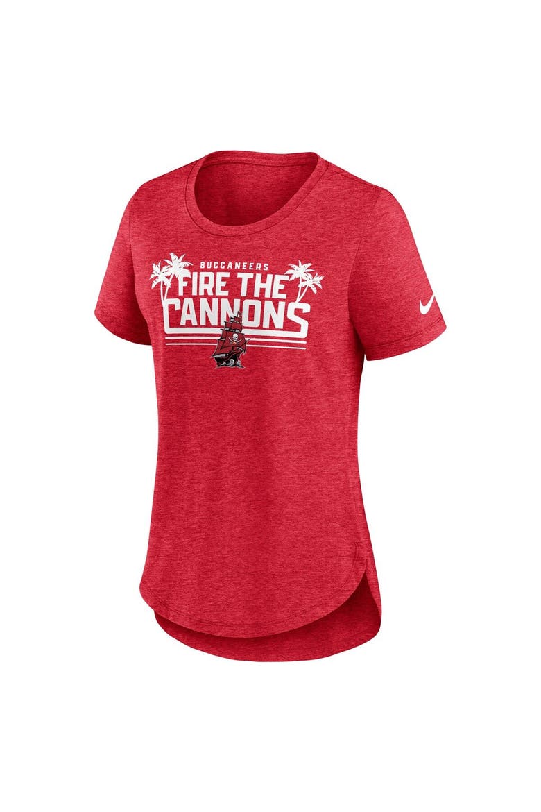 Women's Nike Heather Red Tampa Bay Buccaneers Local Fashion Tri-Blend T-Shirt, Alternate, color, Heather Red
