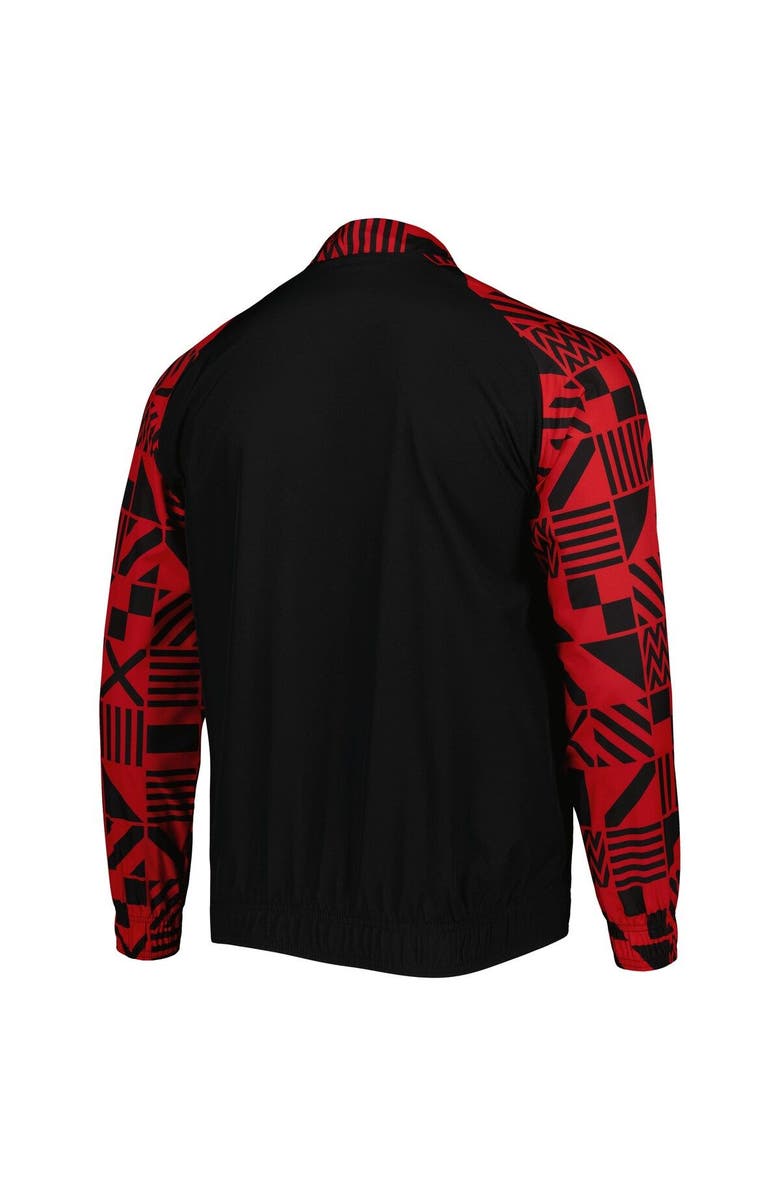 PUMA Men's Puma Black Egypt National Team Pre-Match Raglan Full-Zip Training Jacket, Alternate, color, 