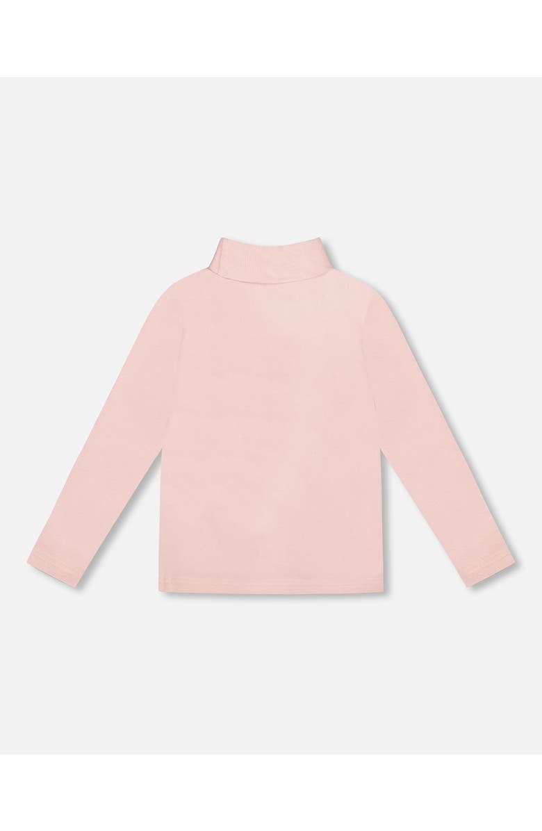 Deux par Deux Super Soft Ribbed Mock Neck Top, Alternate, color, Pink