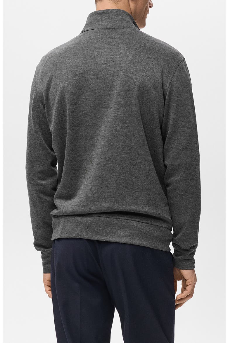 Regular Fit Zip Jacket, Alternate, color, DARK HEATHER GREY