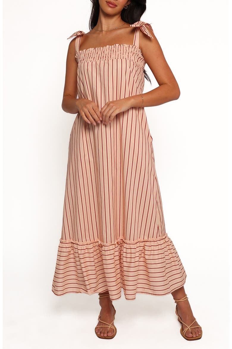 Irina Stripe Maxi Dress, Main, color, PINK STRIPE