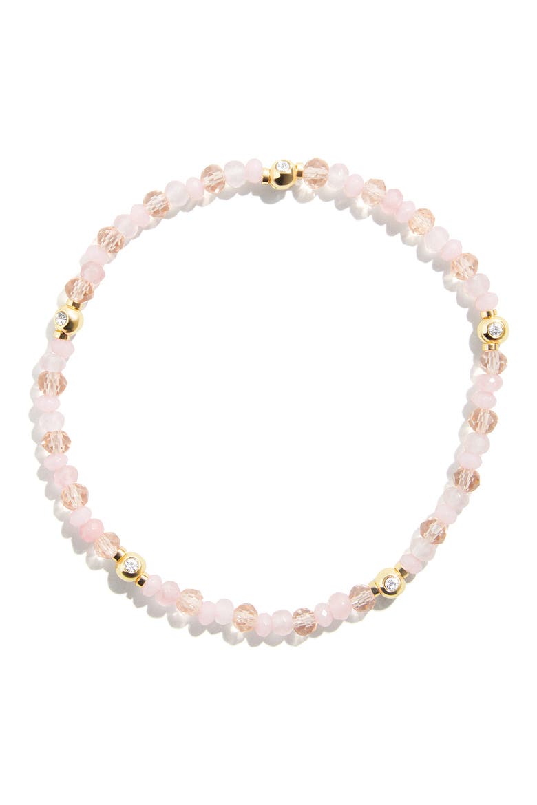 Neah Set of 5 Assorted Stretch Bead Bracelet, Alternate, color, PINK