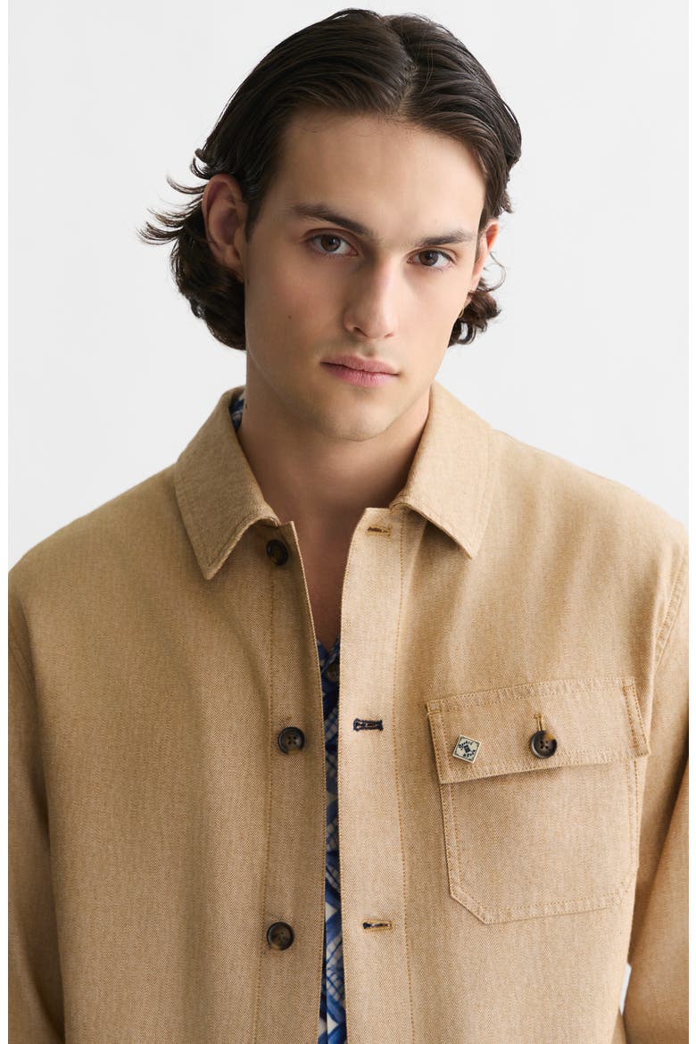 Worker Shirt Jacket, Alternate, color, DIJON
