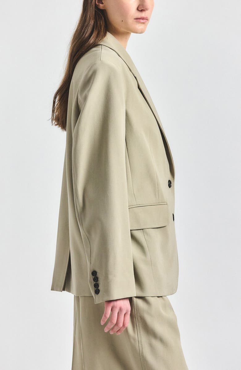 Derek Lam 10 Crosby Poppy Relaxed Blazer, Alternate, color, Silver Sage