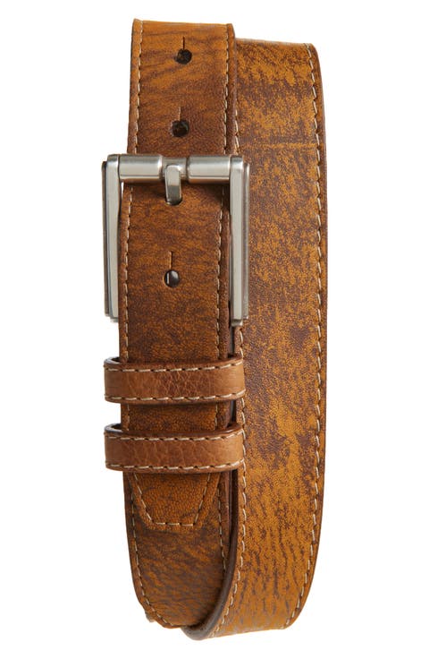 Brushed Sheepskin Leather Belt