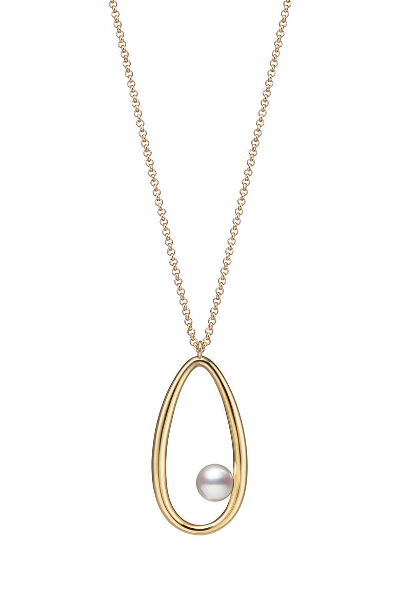 Mikimoto Classic Cultured Pearl Pendant Necklace, Main, color,
