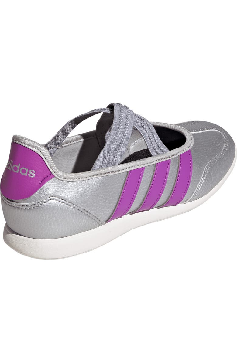 adidas Kids' Barreda Mary Jane Flat, Alternate, color, Silver / Purple / Off White
