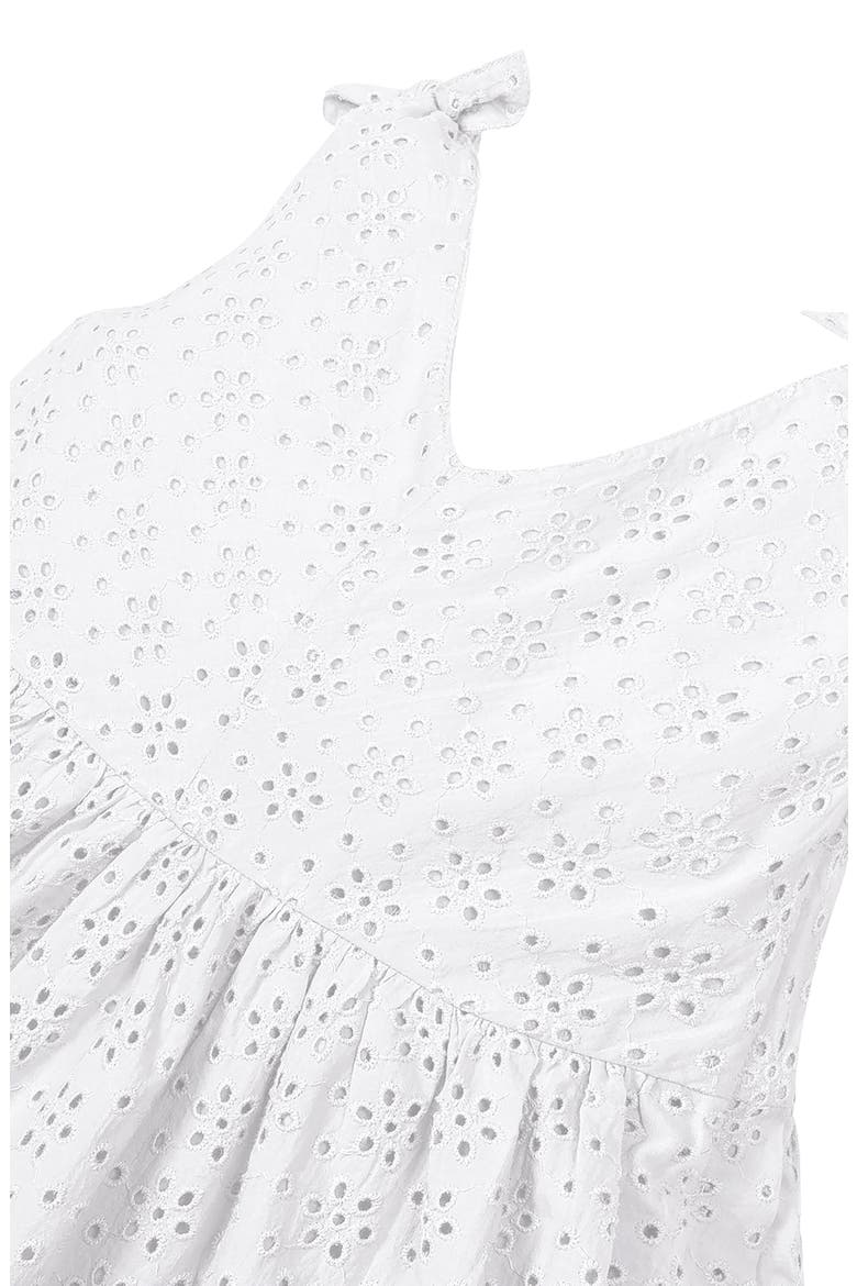 Girls' Sleeveless Bow Shoulder Swing Dress, Infant, Alternate, color, White Eyelet