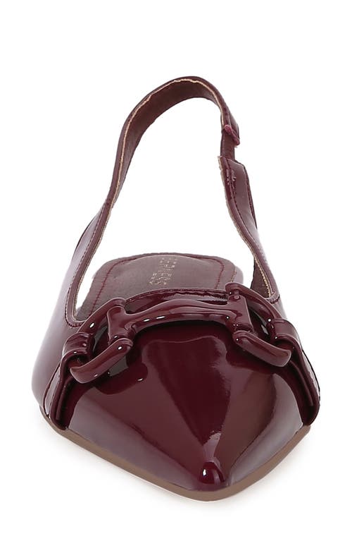 Berness Bit Slingback Flat In Burgundy
