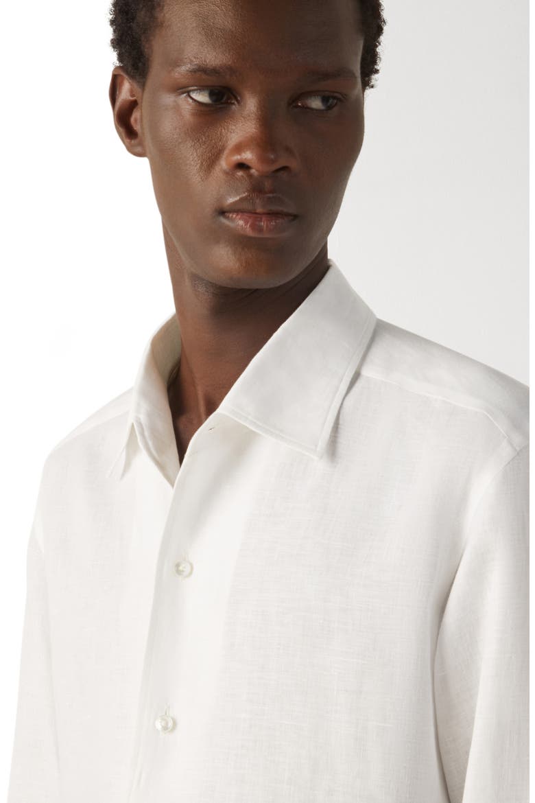 Oasi Lino Shirt, Alternate, color, WHITE