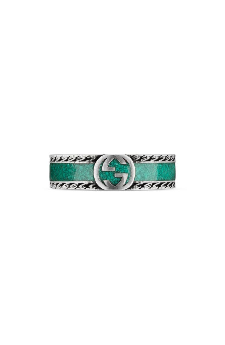 Gucci Men's Interlocking-G Band Ring, Alternate, color, 