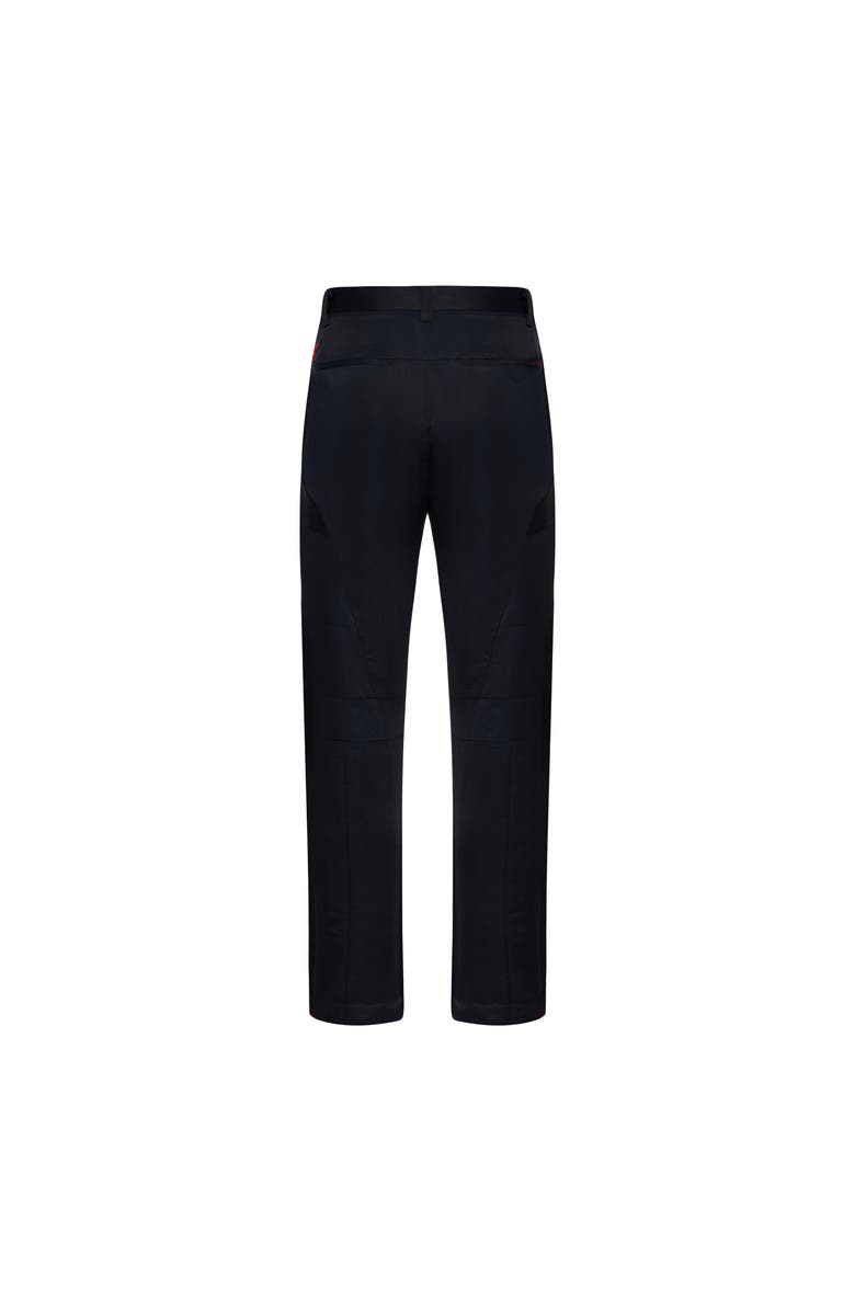 PCFG Linen & Cotton Blend Shiny Woven Regular Fit Pant, Alternate, color, Black
