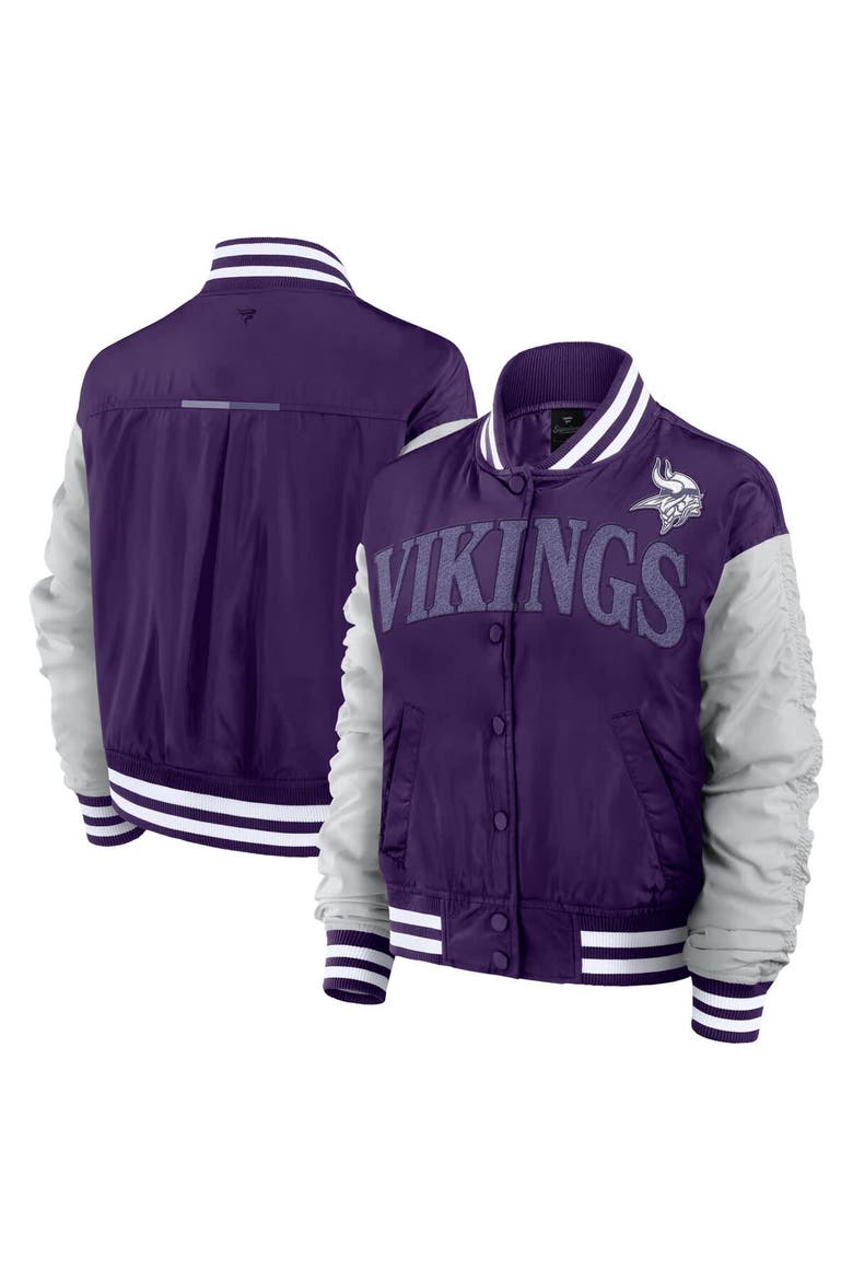 Women's Fanatics  Purple Minnesota Vikings Elements Wave Full-Snap Jacket, Main, color, Purple