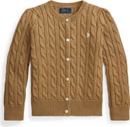 Polo Ralph Lauren Kids' Cable Stitch Cotton Cardigan